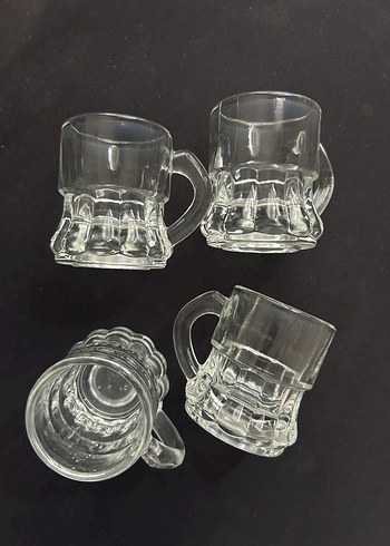 Şeffaf Mini Cam Kahve yanı - Görsel 2