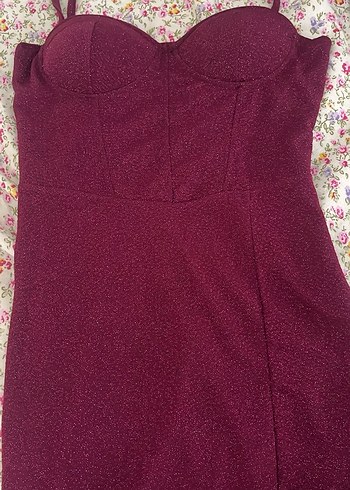 Bordo Uzun Boylu Strappy Büstiyer - Görsel 3