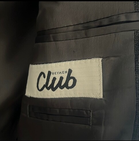 Beymen Club Beymen club erkek koyu antrasit iç astarı kahverengi ceket