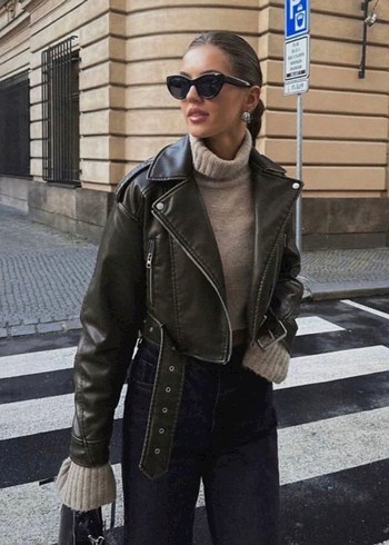 Zara Deri Ceket - Görsel 2