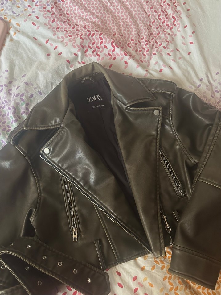 Zara Deri Ceket - Görsel 3