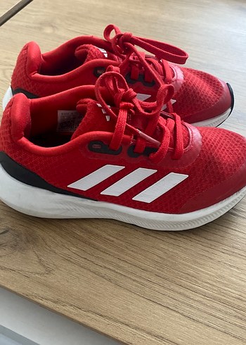 Adidas Kırmızı  Erkek Kız Çocuk Spor Ayakkabı Velcro - Görsel 3