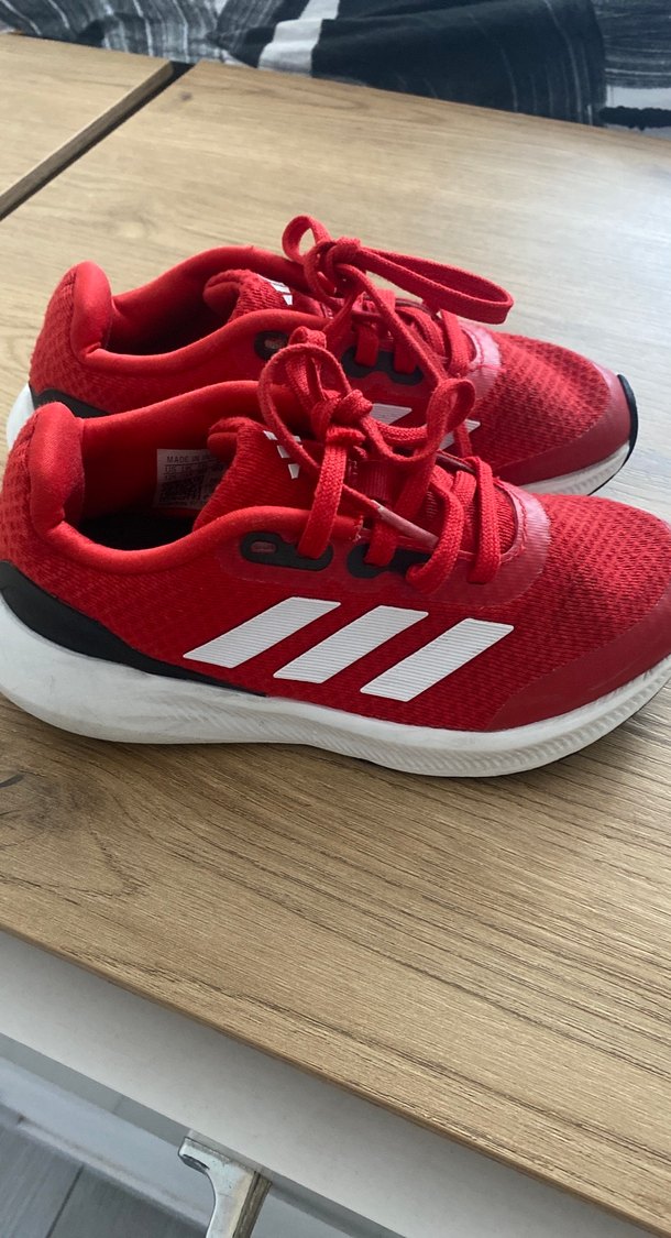 Adidas Kırmızı  Erkek Kız Çocuk Spor Ayakkabı Velcro - Görsel 3