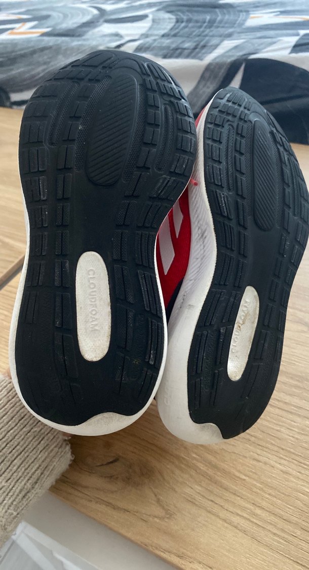 Adidas Kırmızı  Erkek Kız Çocuk Spor Ayakkabı Velcro - Görsel 4