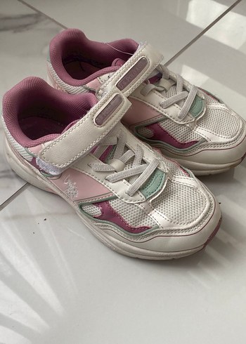 Us Polo Kız Çocuk Pembe Cırt Cırtlı Spor Ayakkabı - Görsel 3