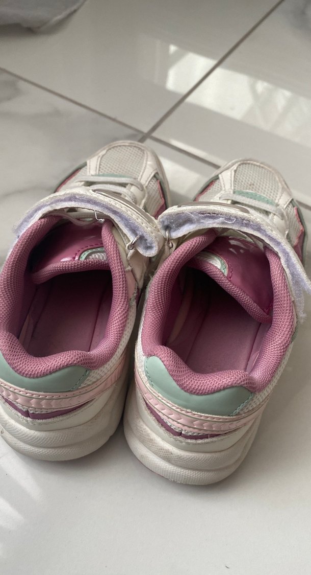 Us Polo Kız Çocuk Pembe Cırt Cırtlı Spor Ayakkabı - Görsel 2