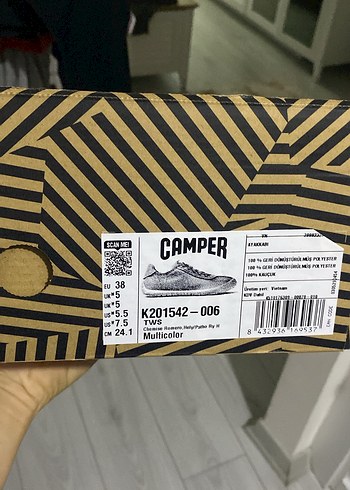 Camper Sarı Kadın Spor Ayakkabı - Görsel 4