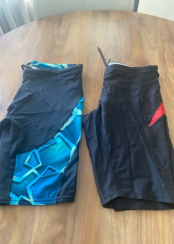 Erkek Mavi ve Kırmızı Yüzücü Mayo Arena ve Decachlon Markası - Görsel 9