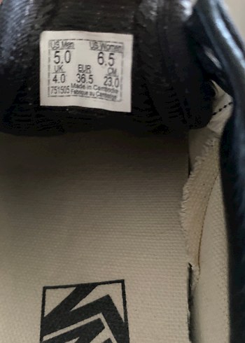 Vans Siyah Kadın Spor Ayakkabı Velcro - Görsel 4