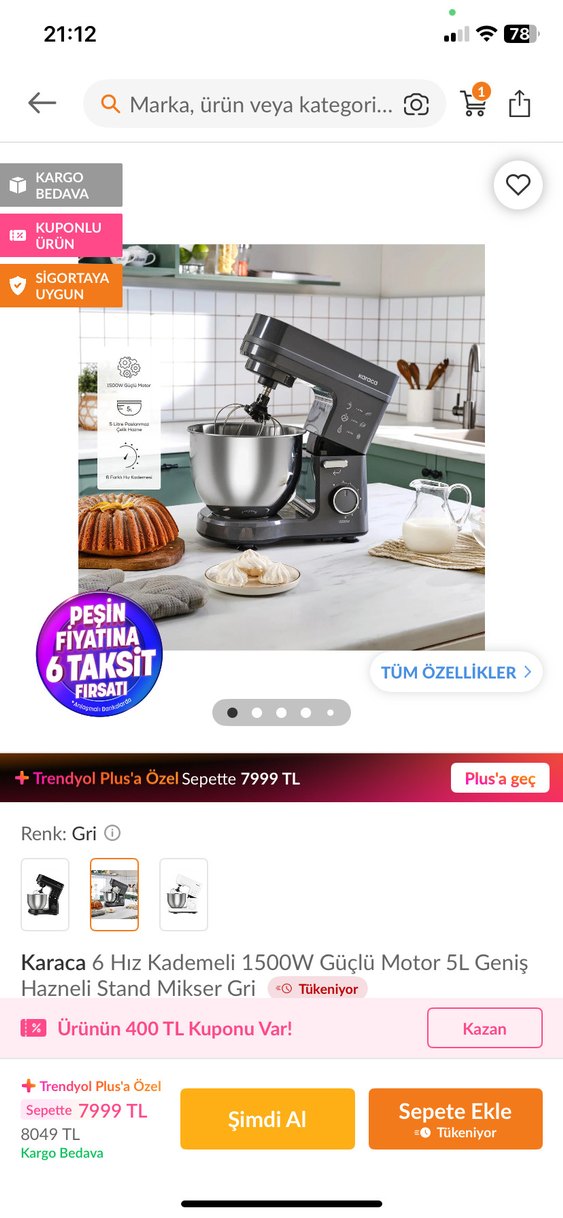 Karaca Siyah Mutfak Robotu - Görsel 3