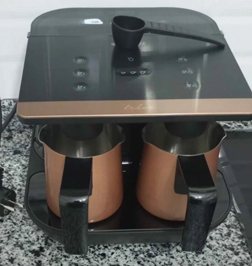 Kahverengi Çift Cezveli Kahve Makinesi - Görsel 2