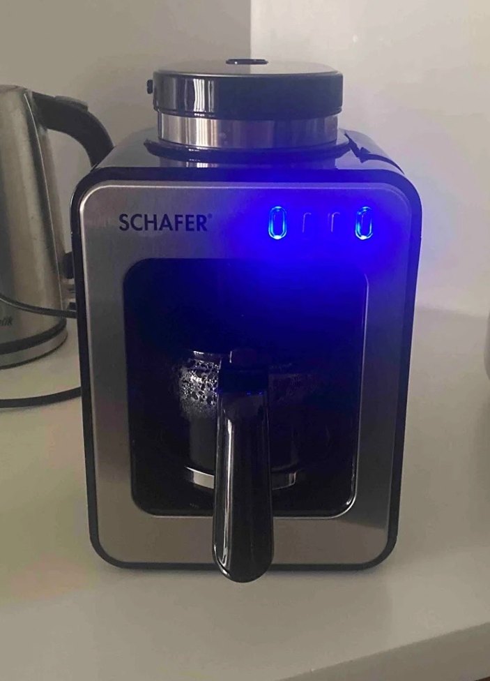 SCHAFER Beyaz Parlak Filtre Kahve Makinesi - Görsel 2