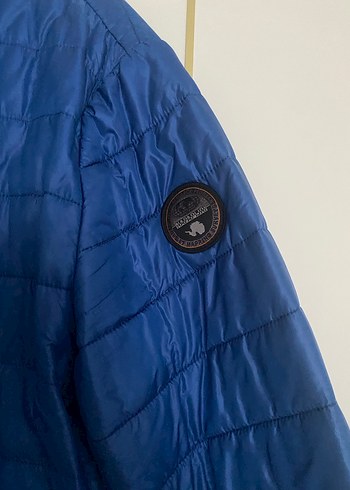 Mavi Fermuarlı Erkek Mont Napabıjri marka - Görsel 3