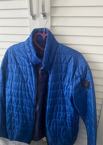 Mavi Fermuarlı Erkek Mont Napabıjri marka - Görsel 5