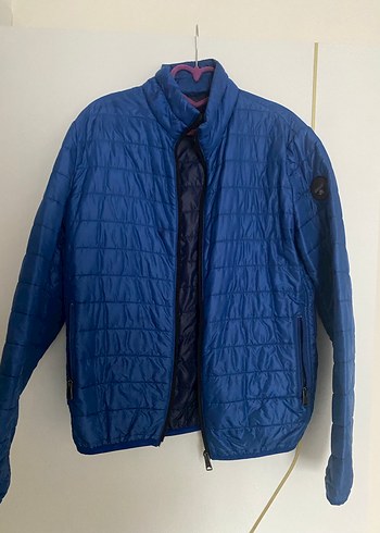 Mavi Fermuarlı Erkek Mont Napabıjri marka - Görsel 4