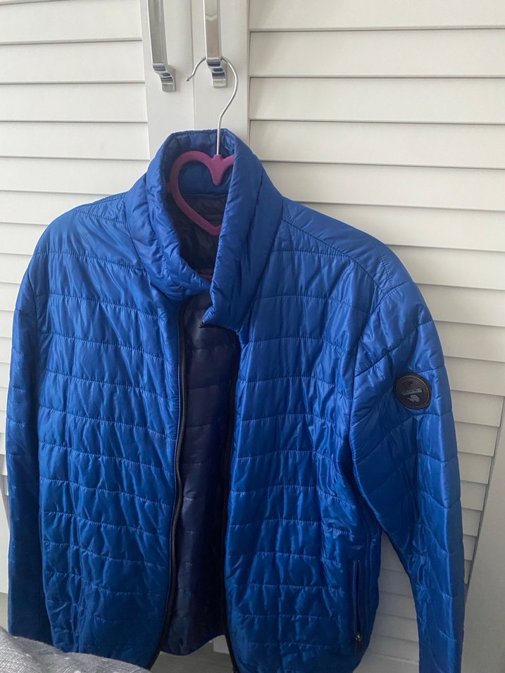 Mavi Fermuarlı Erkek Mont Napabıjri marka - Görsel 5