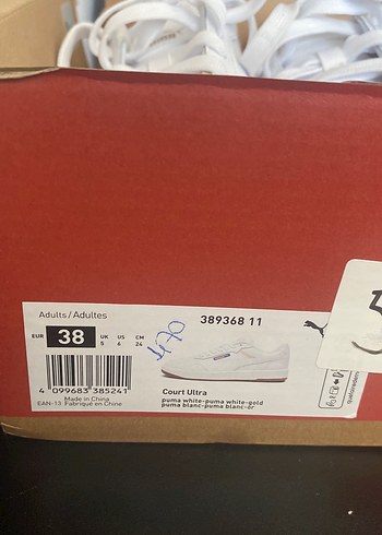 Puma Puma Orjinal Beyaz Kadın Spor Ayakkabı Velcro Detaylı