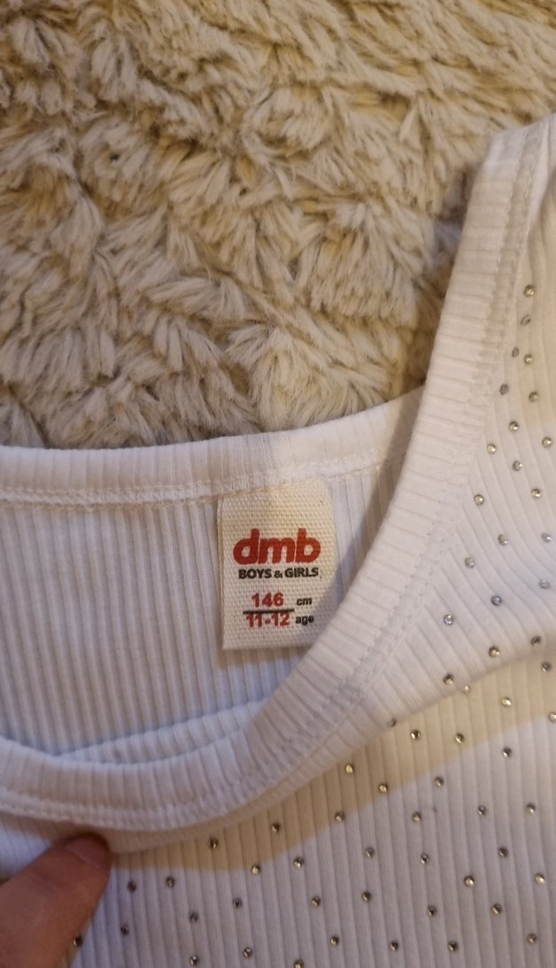 11-12 yaş, taşli, beyaz atlet - Görsel 2