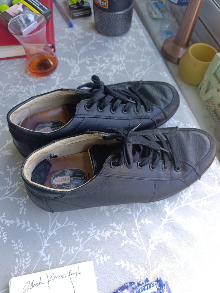 Siyah Erkek Spor Ayakkabı Bağcıkları - Görsel 3