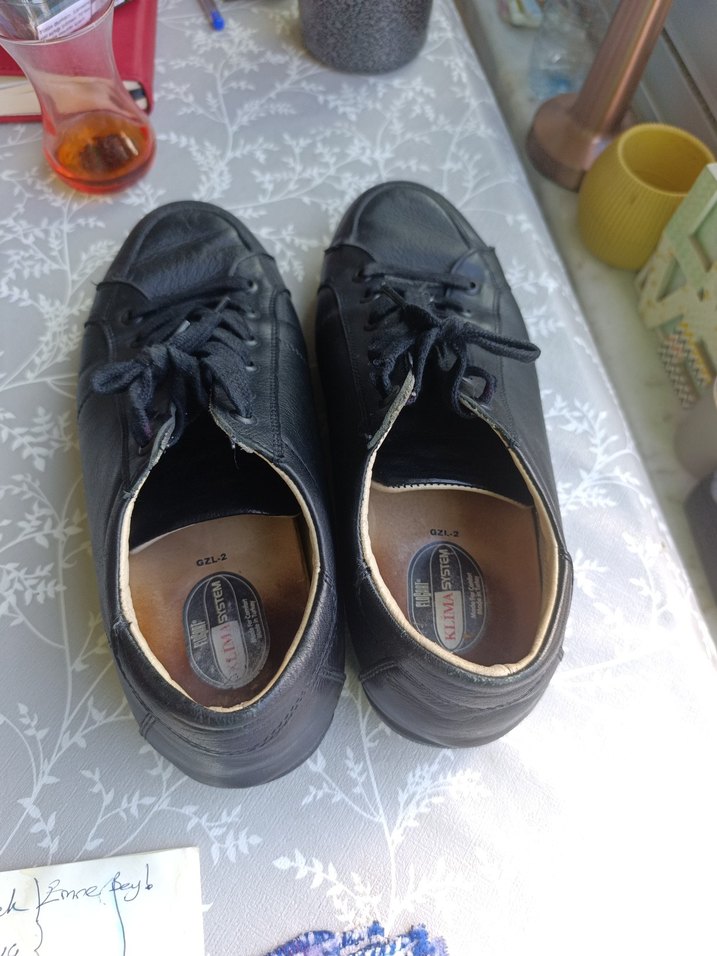 Siyah Erkek Spor Ayakkabı Bağcıkları - Görsel 4