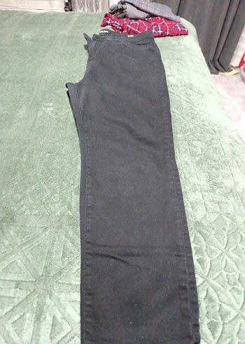 siyahi Düğmeli Kadın Denim Pantolon - Görsel 7