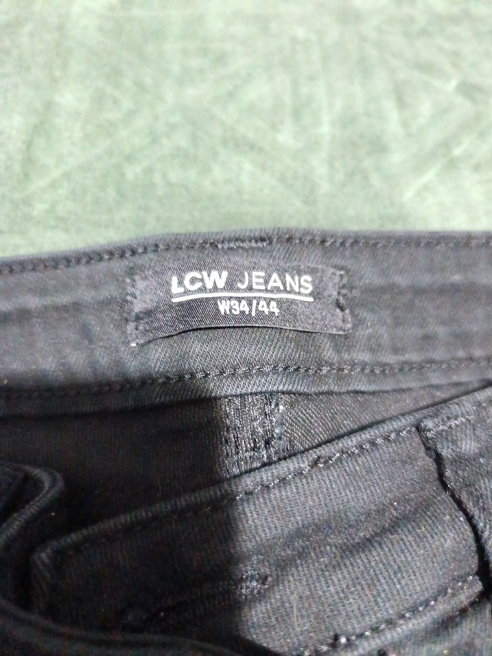 siyahi Düğmeli Kadın Denim Pantolon - Görsel 3