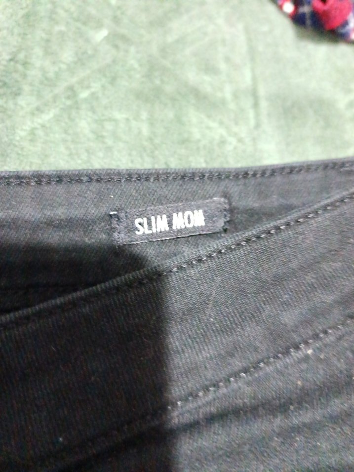 siyahi Düğmeli Kadın Denim Pantolon - Görsel 4