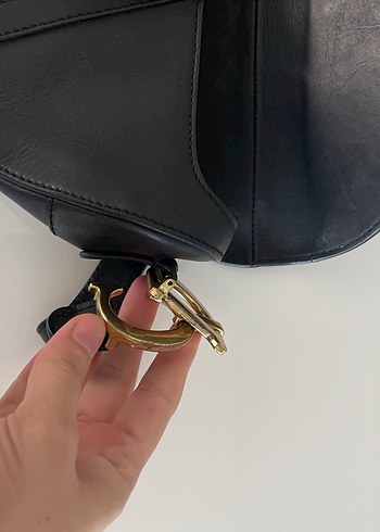 Dior Dior marka Bordo Deri Bohem Tarzı Tokalı Kol Çantası