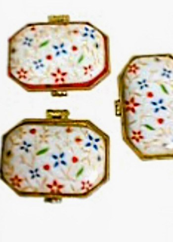 Porselen Vintage Mini Takı Kutuları - Görsel 2