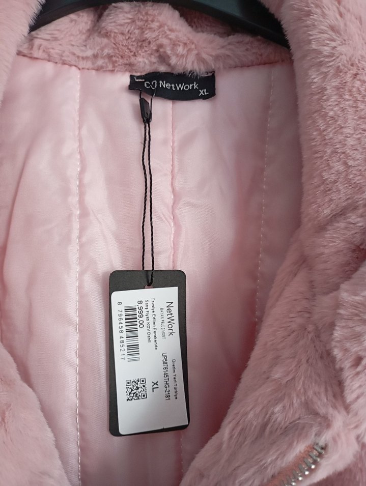 Network Peluş Kürk Mont - Görsel 3