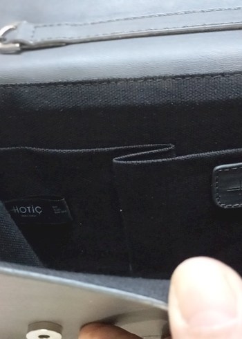 Hotiç Deri Önü Zımbalı Orijinal Çanta - Görsel 8