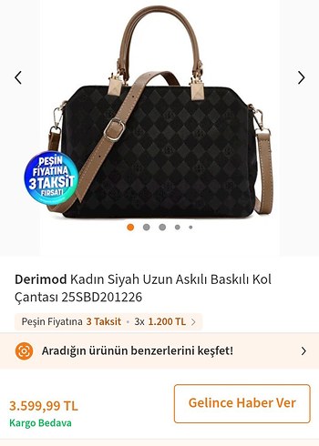 Derimod Dış Logolu Çapraz Çanta - Görsel 7