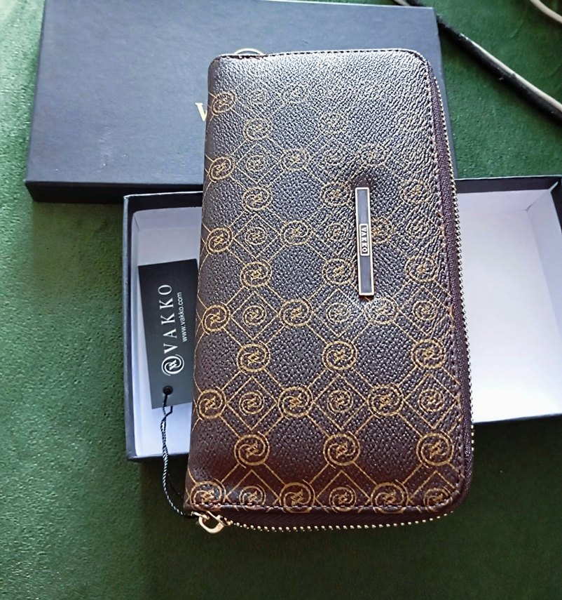 Vakko Kahverengi Logolu Fermuarlı Kadın Cüzdanı - Görsel 4