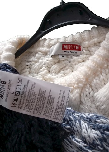 Mustang Renk Geçişli Kalın Kazak - Görsel 6