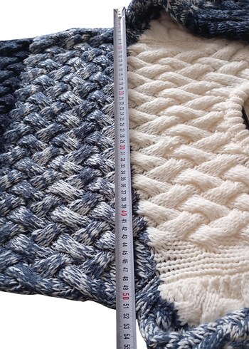 Mustang Renk Geçişli Kalın Kazak - Görsel 8