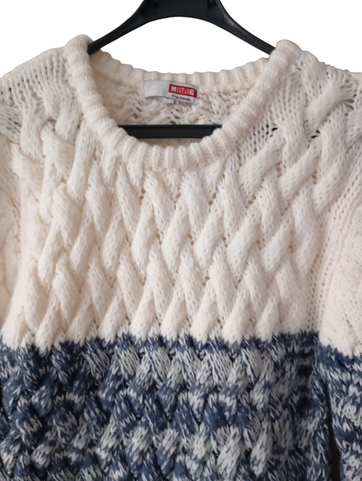 Mustang Renk Geçişli Kalın Kazak - Görsel 5