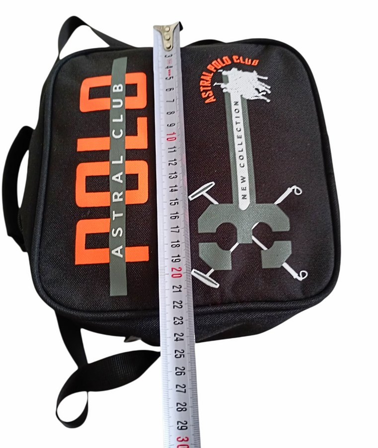 POLO Baskılı Siyah Erkek Omuz Çantası - Görsel 3