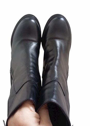 Derimod Hakiki Deri Topuklu Bot - Görsel 3