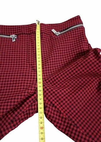 Mango Ekose Fermuarlı Pantolon - Görsel 6