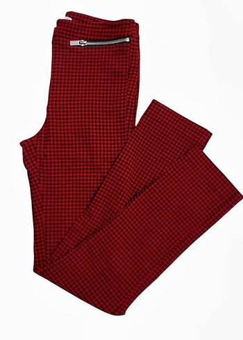 Mango Ekose Fermuarlı Pantolon - Görsel 4