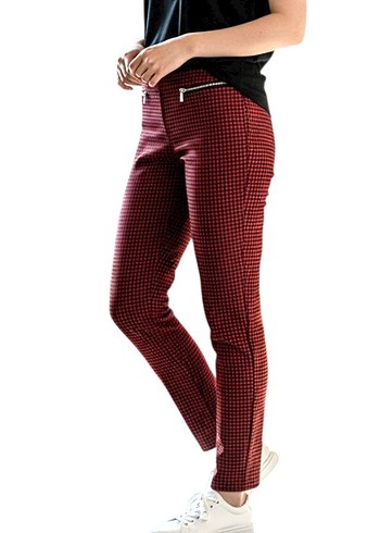 Mango Ekose Fermuarlı Pantolon - Görsel 2