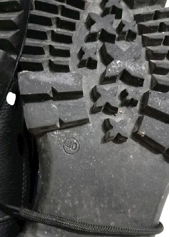 Erkek Siyah Kamuflaj Desenli Biker Bot - Görsel 8