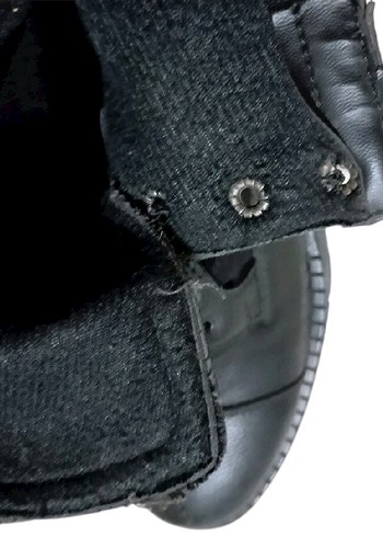 Erkek Siyah Kamuflaj Desenli Biker Bot - Görsel 6