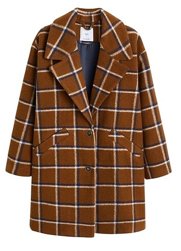 Mango MANGO OVERSIZE YÜNLÜ KABAN 