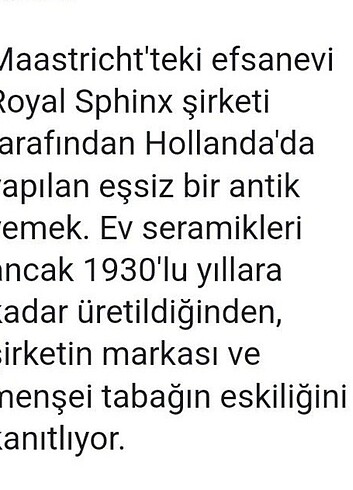 ANTİKA ENGLAND-CAMBRİDGE ROYAL SPHİNX HOLLANDA  - Görsel 5
