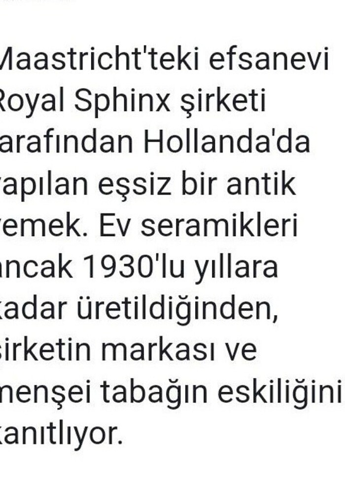 ANTİKA ENGLAND-CAMBRİDGE ROYAL SPHİNX HOLLANDA  - Görsel 5
