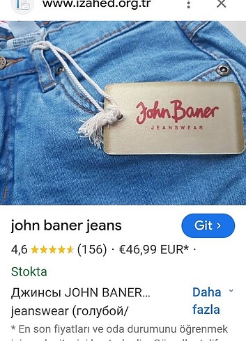 m Beden mavi Renk JOHN BANER BANGLADEŞ JEAN ETEK