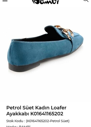37 Beden BAMBİ LOAFER AYAKKABI 