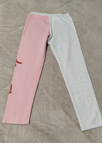 Kız Çocuk Pembe Disney Baskılı Tayt - Görsel 3