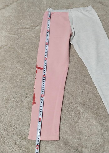 Kız Çocuk Pembe Disney Baskılı Tayt - Görsel 4